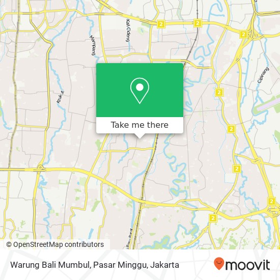 Warung Bali Mumbul, Pasar Minggu map