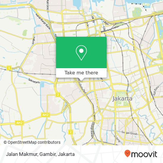 Jalan Makmur, Gambir map