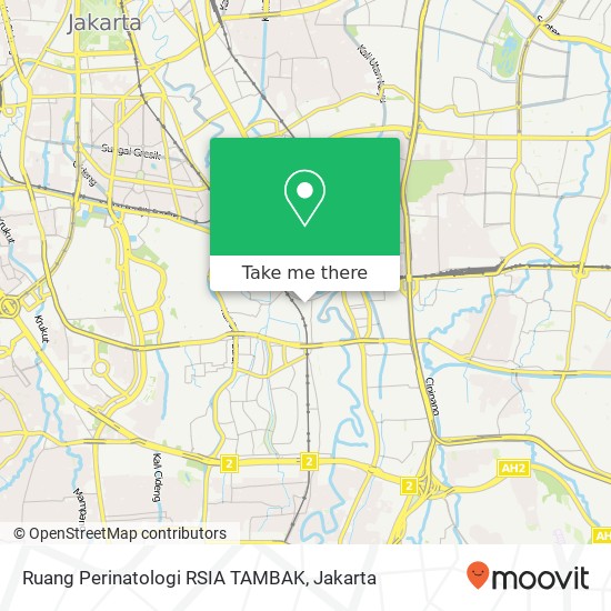 Ruang Perinatologi RSIA TAMBAK map