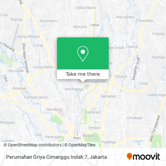 Perumahan Griya Cimanggu Indah 7 map