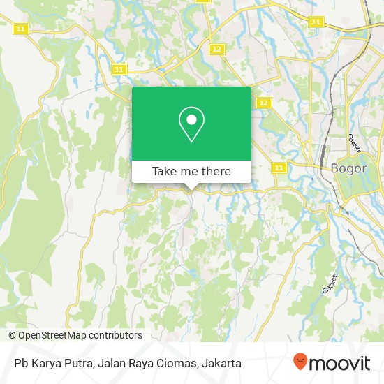 Pb Karya Putra, Jalan Raya Ciomas map