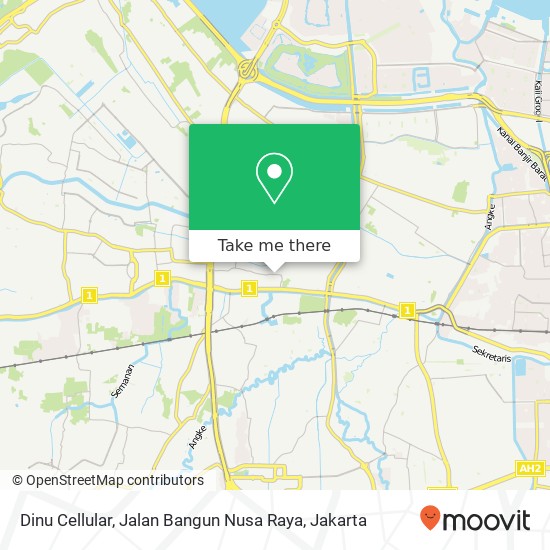 Dinu Cellular, Jalan Bangun Nusa Raya map