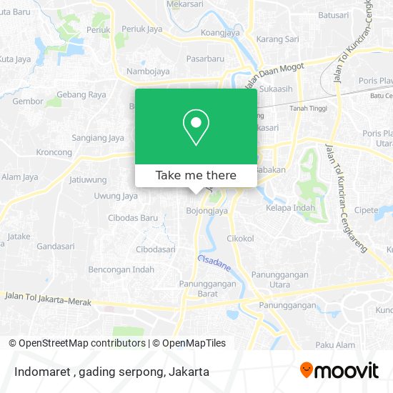 Indomaret , gading serpong map
