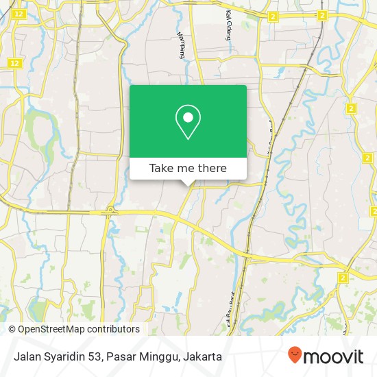 Jalan Syaridin 53, Pasar Minggu map