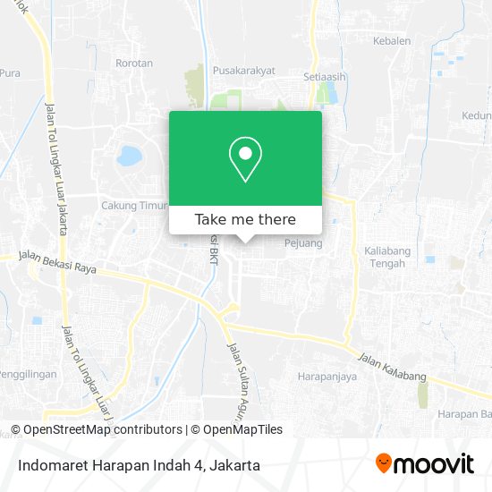 Indomaret Harapan Indah 4 map