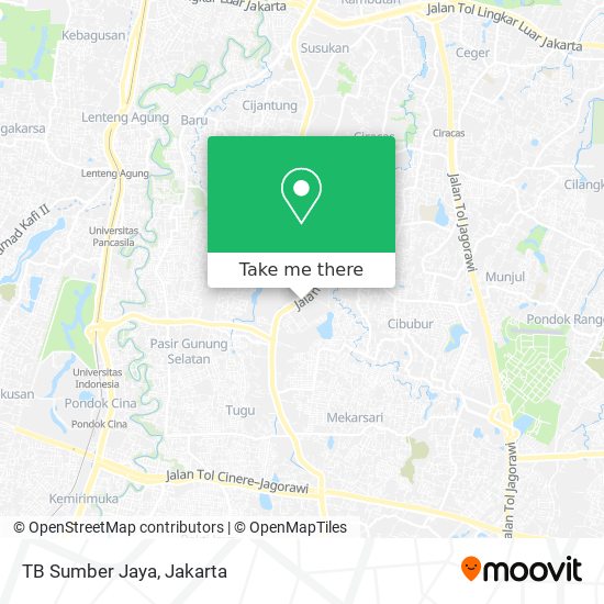 TB Sumber Jaya map