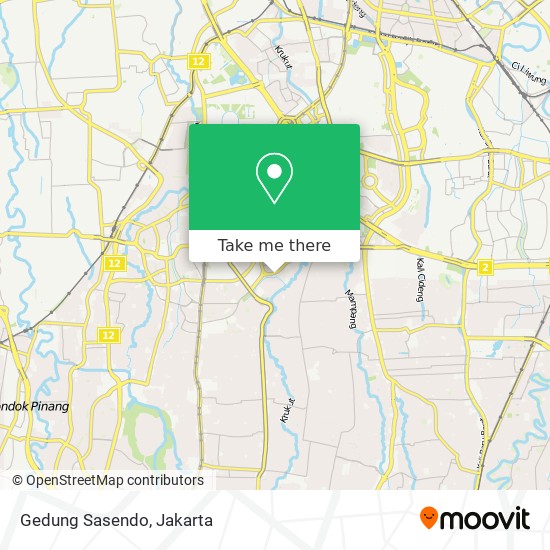 Gedung Sasendo map