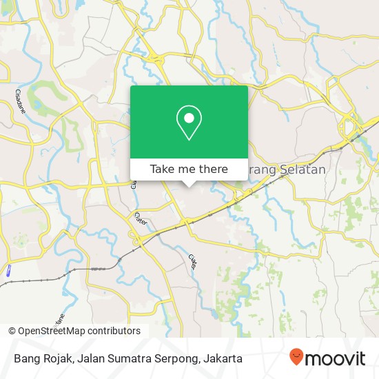 Bang Rojak, Jalan Sumatra Serpong map