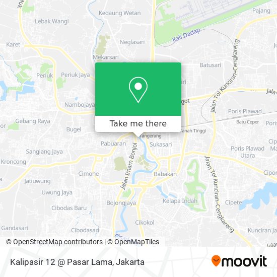 Kalipasir 12 @ Pasar Lama map