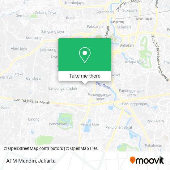 ATM Mandiri map