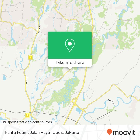 Fanta Foam, Jalan Raya Tapos map