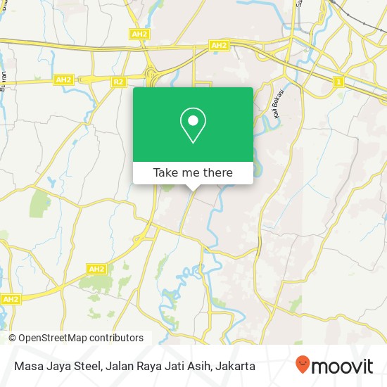 Masa Jaya Steel, Jalan Raya Jati Asih map