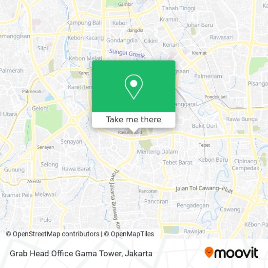 Grab Head Office Gama Tower map