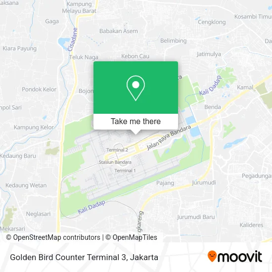 Golden Bird Counter Terminal 3 map