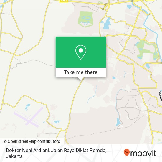 Dokter Neni Ardiani, Jalan Raya Diklat Pemda map