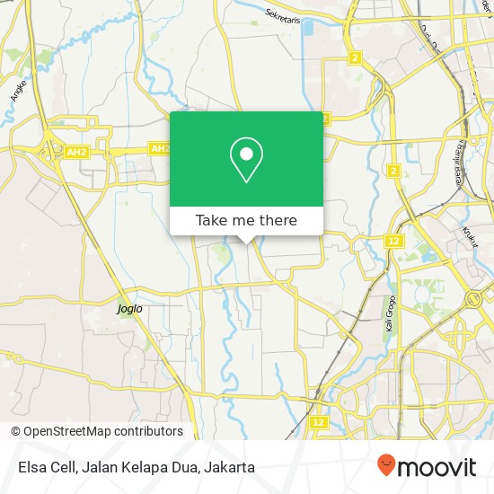 Elsa Cell, Jalan Kelapa Dua map