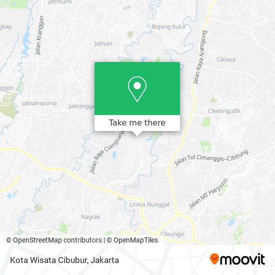 Kota Wisata Cibubur map