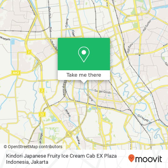 Kindori Japanese Fruity Ice Cream Cab EX Plaza Indonesia map