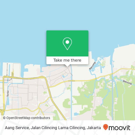 Aang Service, Jalan Cilincing Lama Cilincing map