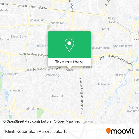 Klinik Kecantikan Aurora map