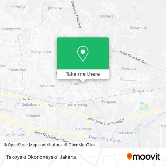 Takoyaki Okonomiyaki map