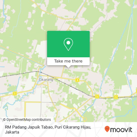 RM Padang Japuik Tabao, Puri Cikarang Hijau map
