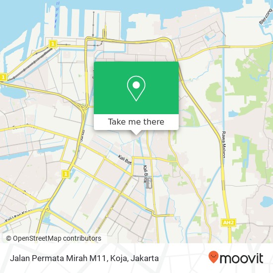 Jalan Permata Mirah M11, Koja map