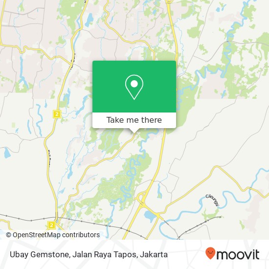 Ubay Gemstone, Jalan Raya Tapos map