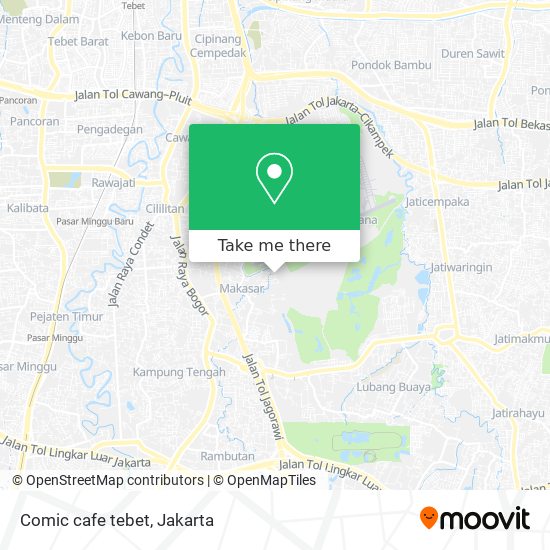 Comic cafe tebet map