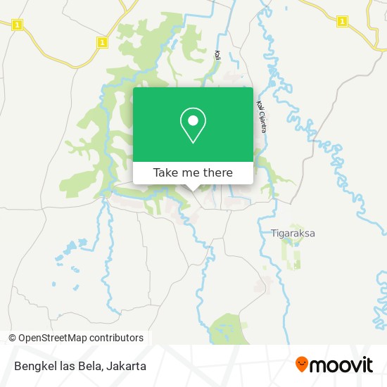 Bengkel las Bela map