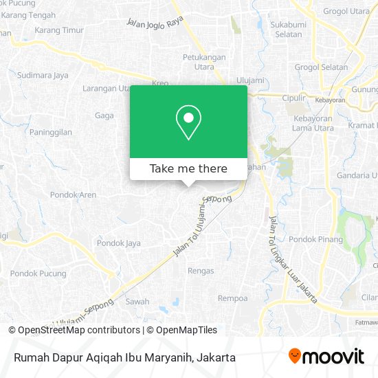 Rumah Dapur Aqiqah Ibu Maryanih map