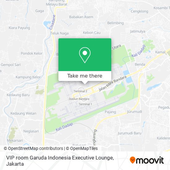 VIP room Garuda Indonesia Executive Lounge map