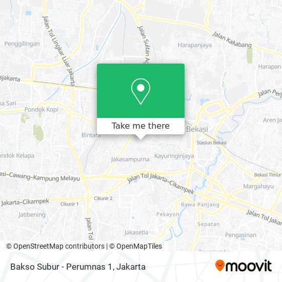 Bakso Subur - Perumnas 1 map