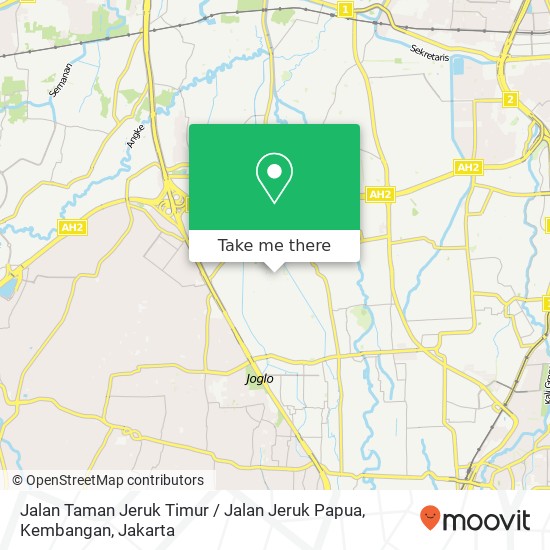 Jalan Taman Jeruk Timur / Jalan Jeruk Papua, Kembangan map