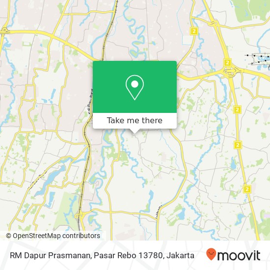 RM Dapur Prasmanan, Pasar Rebo 13780 map