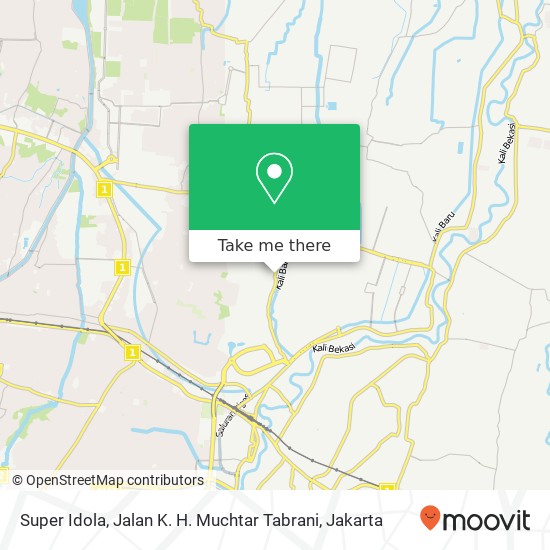 Super Idola, Jalan K. H. Muchtar Tabrani map