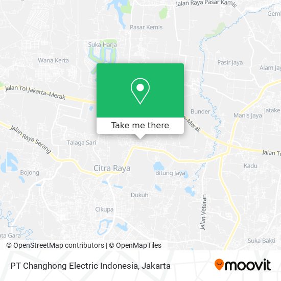 PT Changhong Electric Indonesia map