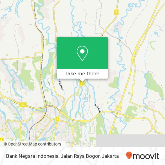 Bank Negara Indonesia, Jalan Raya Bogor map