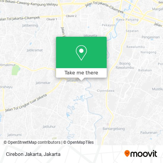 Cirebon Jakarta map