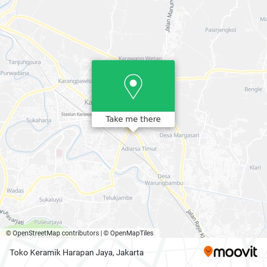 Toko Keramik Harapan Jaya map
