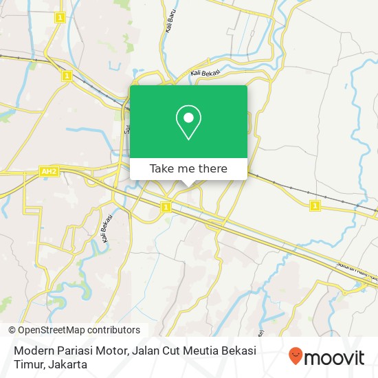 Modern Pariasi Motor, Jalan Cut Meutia Bekasi Timur map