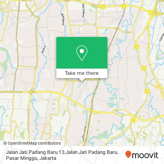 Jalan Jati Padang Baru 13,Jalan Jati Padang Baru, Pasar Minggu map