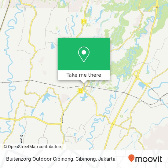 Buitenzorg Outdoor Cibinong, Cibinong map