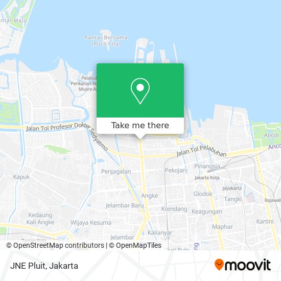 JNE Pluit map