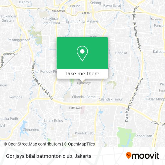 Gor jaya bilal batmonton club map