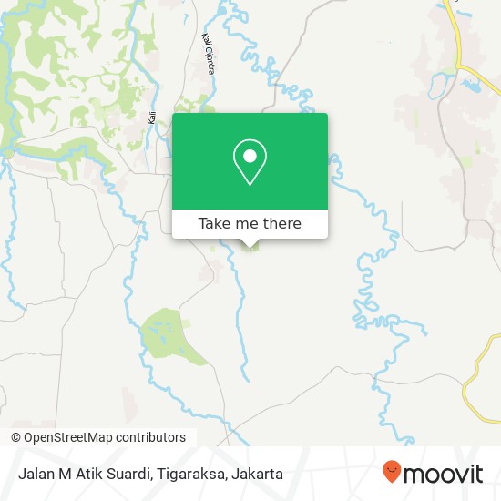 Jalan M Atik Suardi, Tigaraksa map