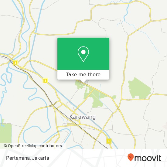 Pertamina, Jalan Lingkar Karawang map