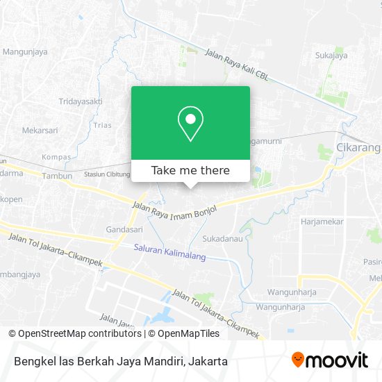 Bengkel las Berkah Jaya Mandiri map