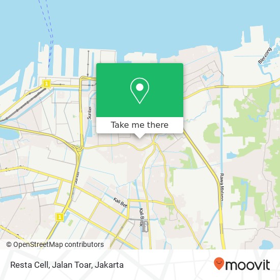 Resta Cell, Jalan Toar map