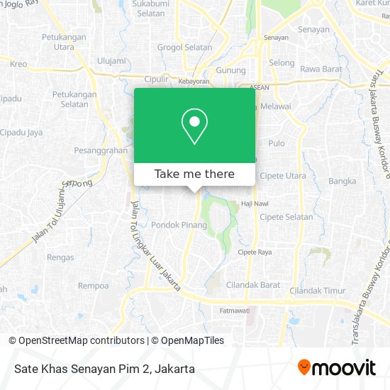Sate Khas Senayan Pim 2 map